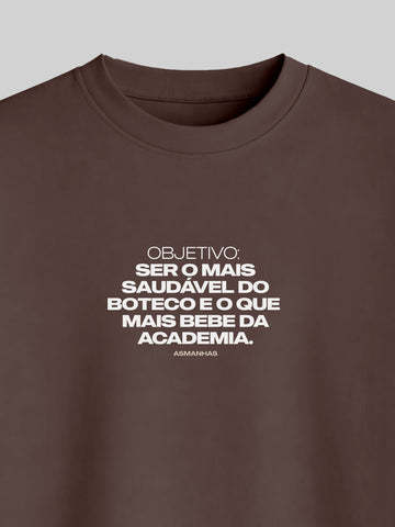 Camiseta Oversized Mais Saudável do Boteco Asmanhas