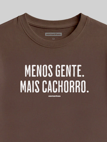Camiseta Feminina Menos Gente Mais Cachorro Asmanhas