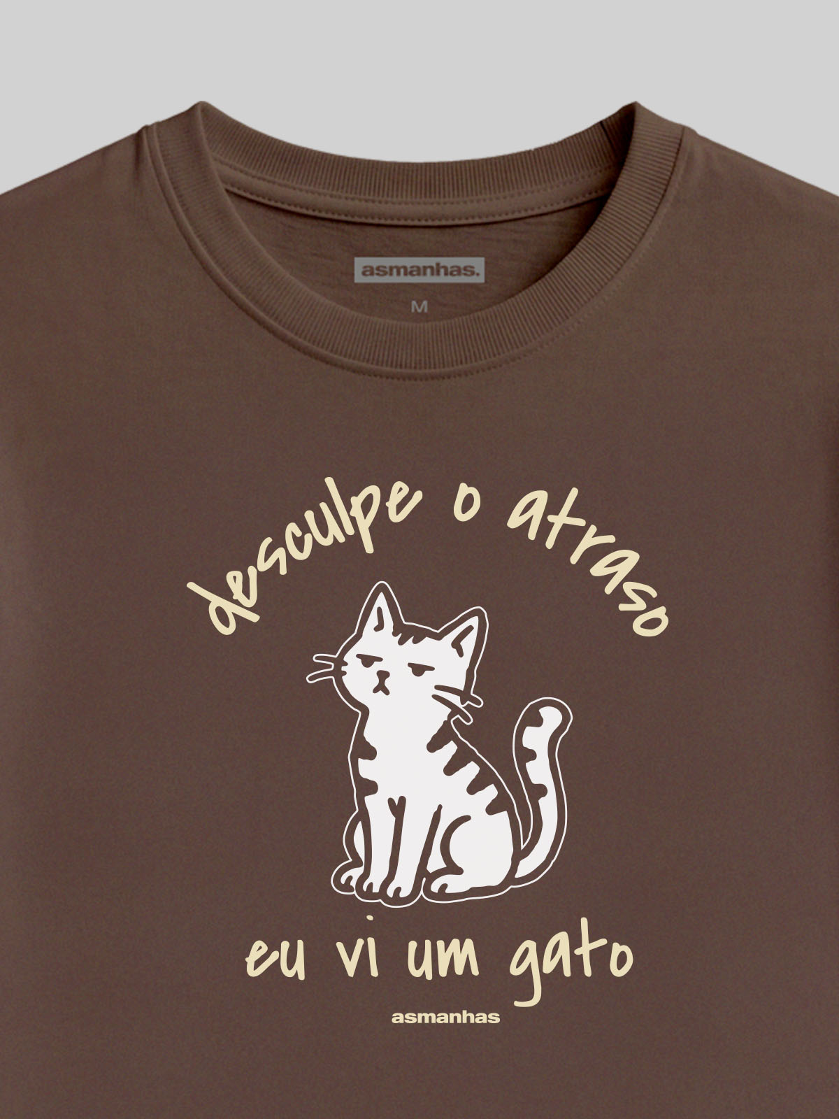 Camiseta Feminina Vi Um Gato Asmanhas