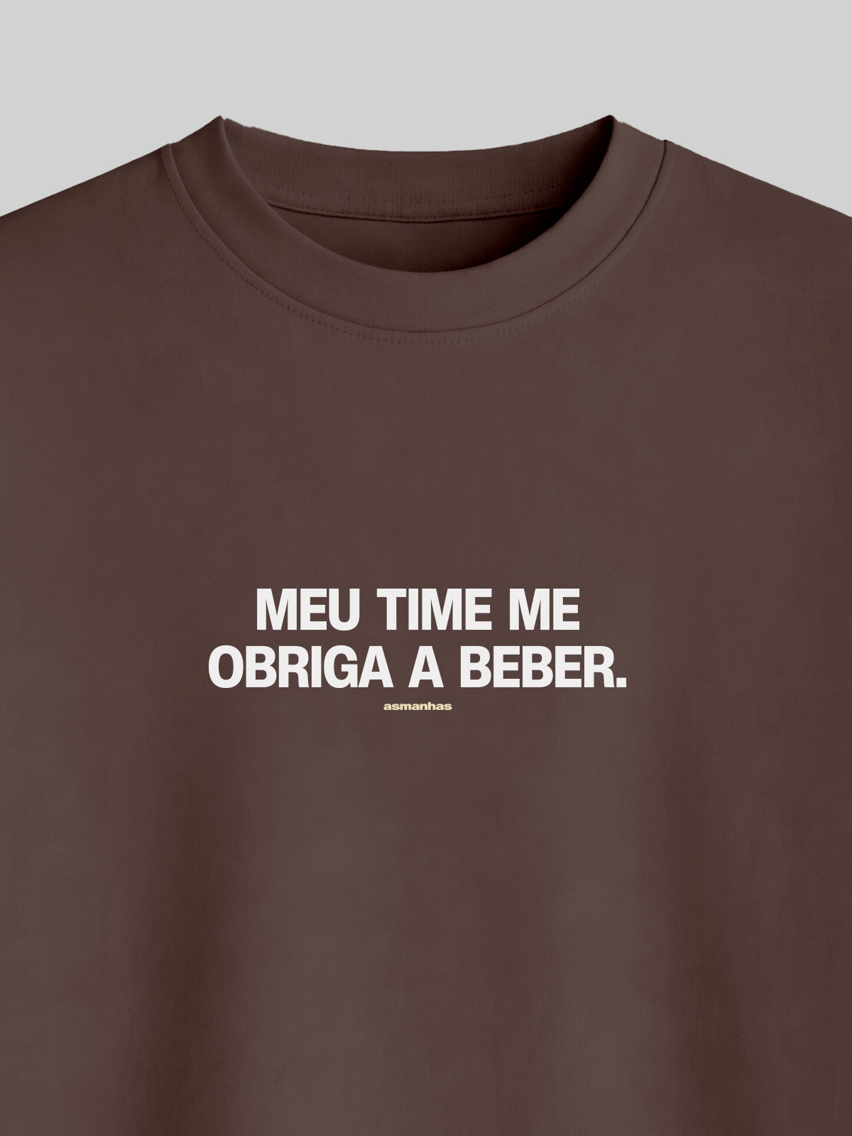 Camiseta Oversized Meu Time Me Obriga Asmanhas