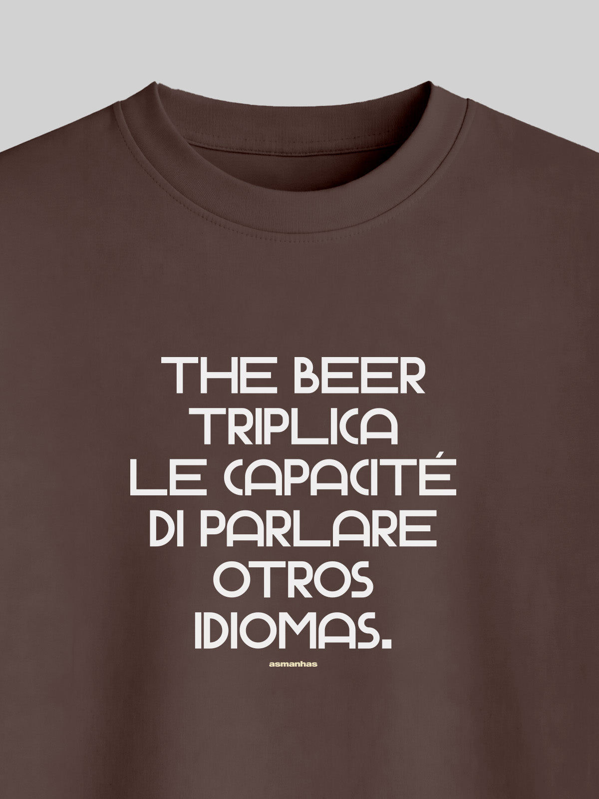 Camiseta Oversized The Beer Triplica Asmanhas