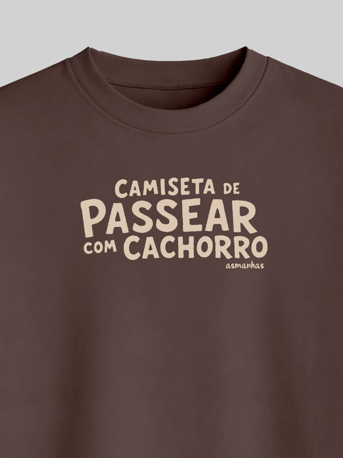 Camiseta Oversized Passear Com Cachorro Asmanhas