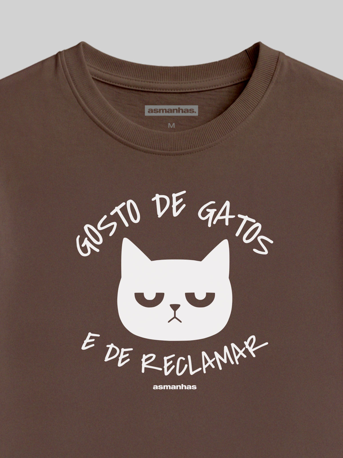 Camiseta Feminina Gosto de Gatos e de Reclamar Asmanhas
