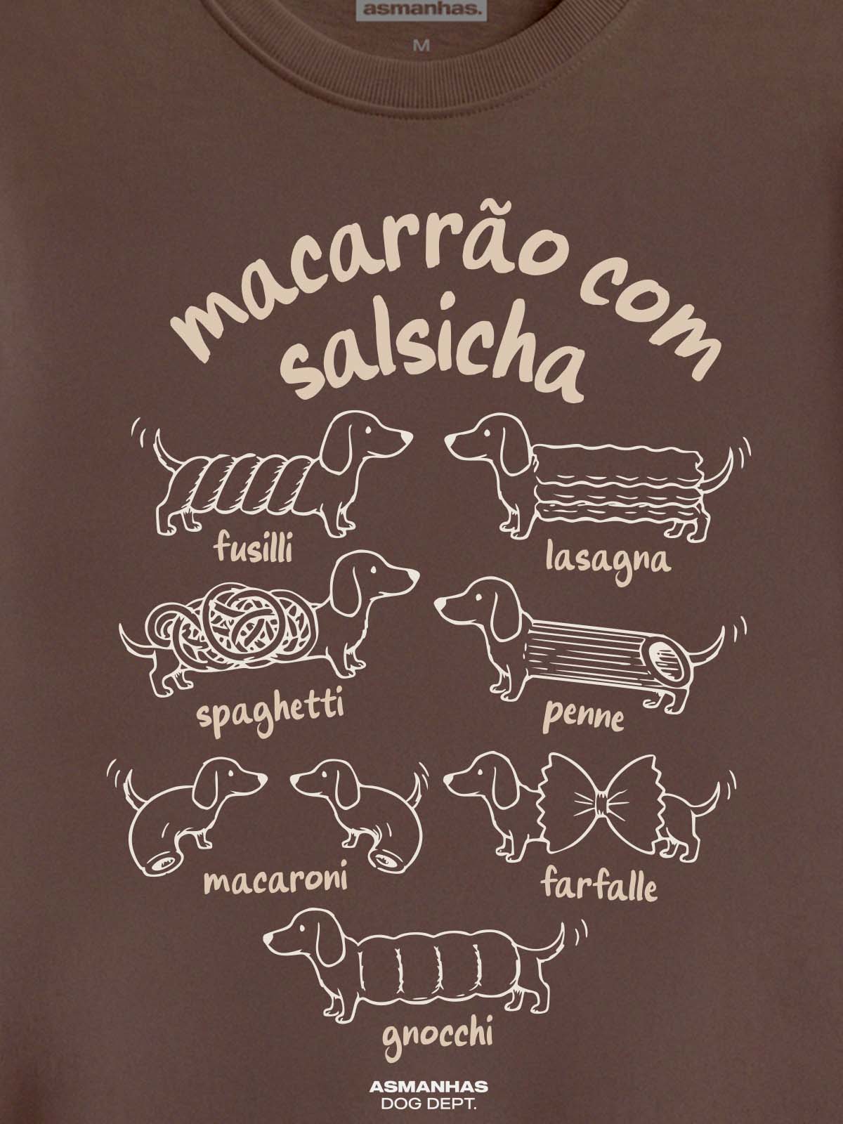 Camiseta Macarrão Com Salsicha Asmanhas