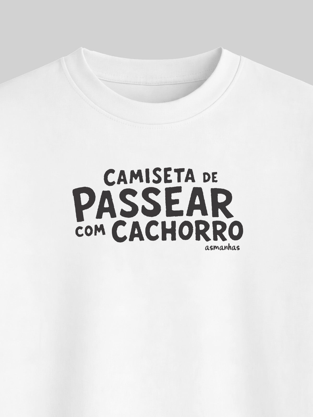 Camiseta Oversized Passear Com Cachorro Asmanhas