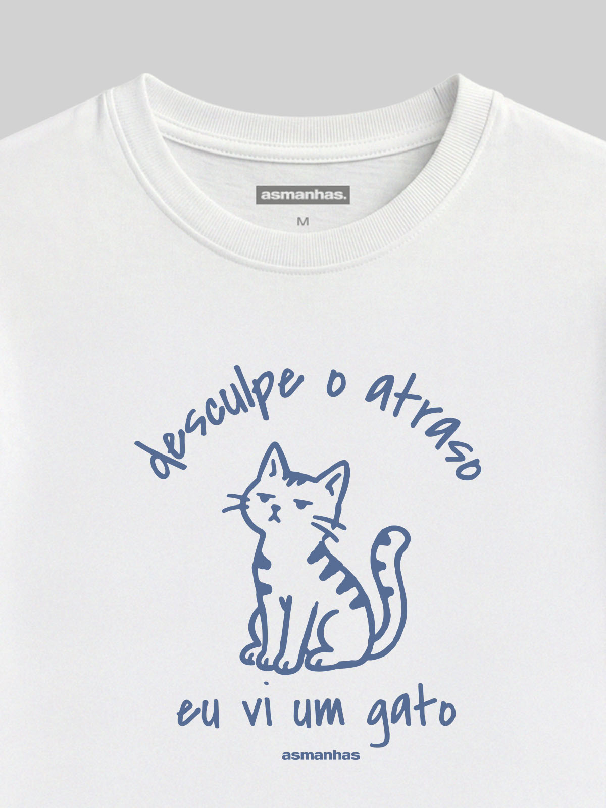 Camiseta Feminina Vi Um Gato Asmanhas