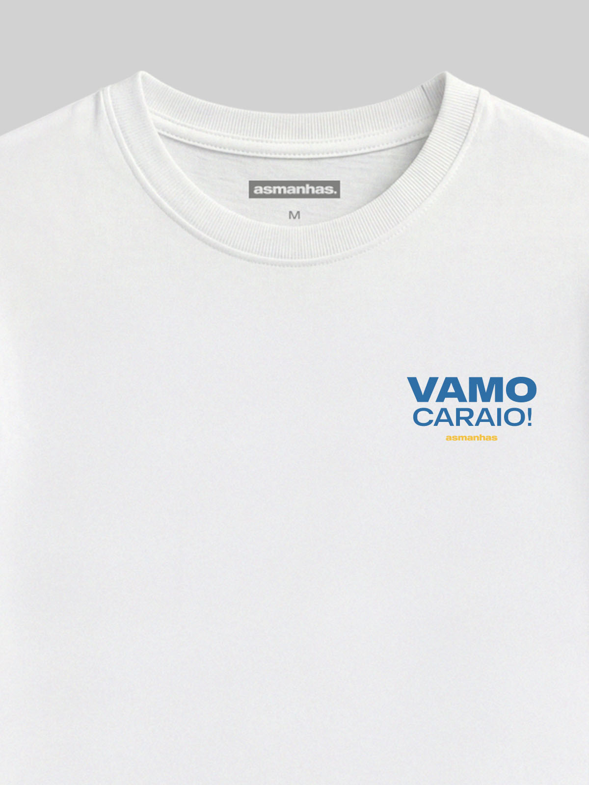 Camiseta Copa Vamo Caraio Minimalista Asmanhas