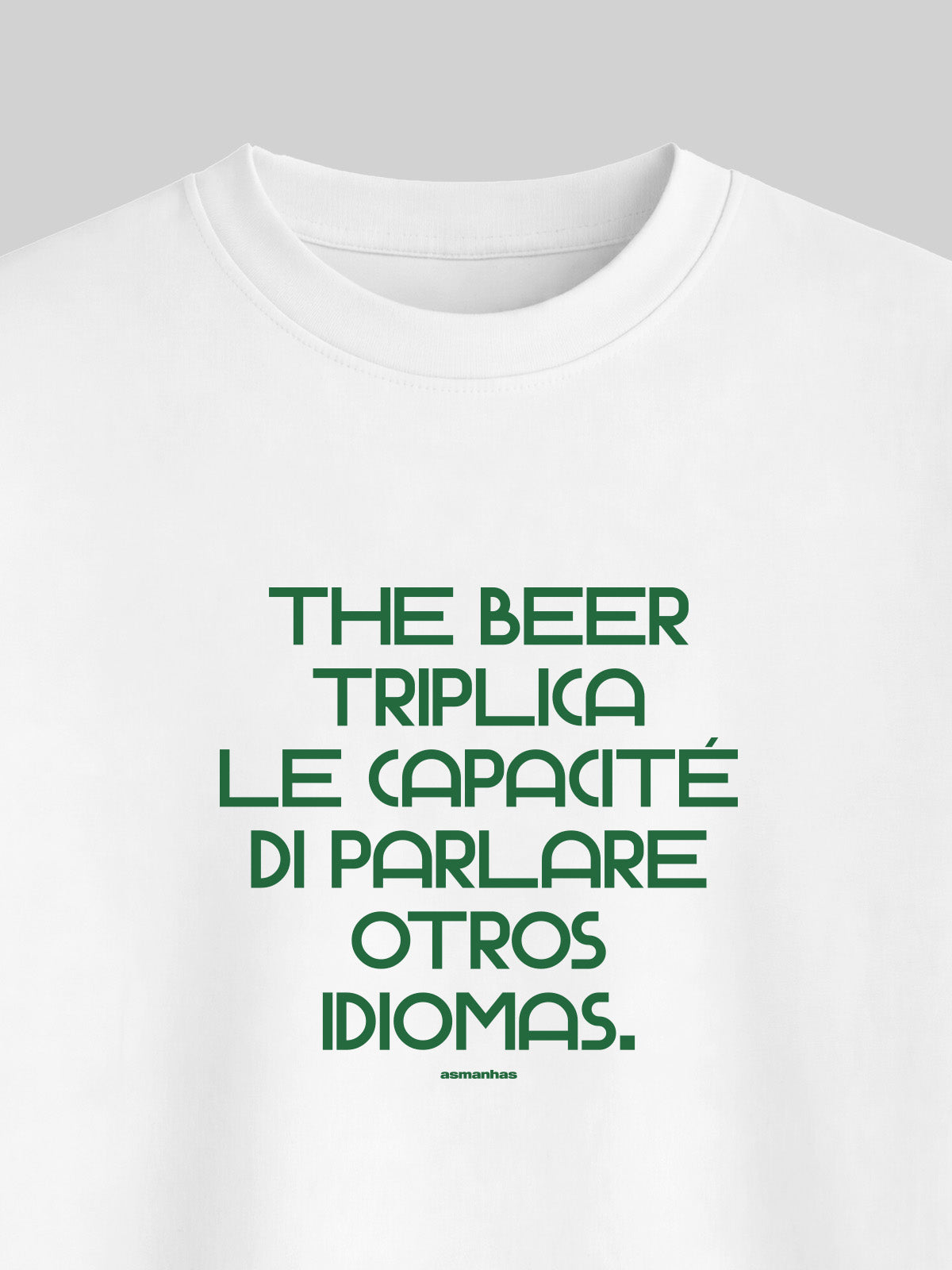 Camiseta Oversized The Beer Triplica Asmanhas