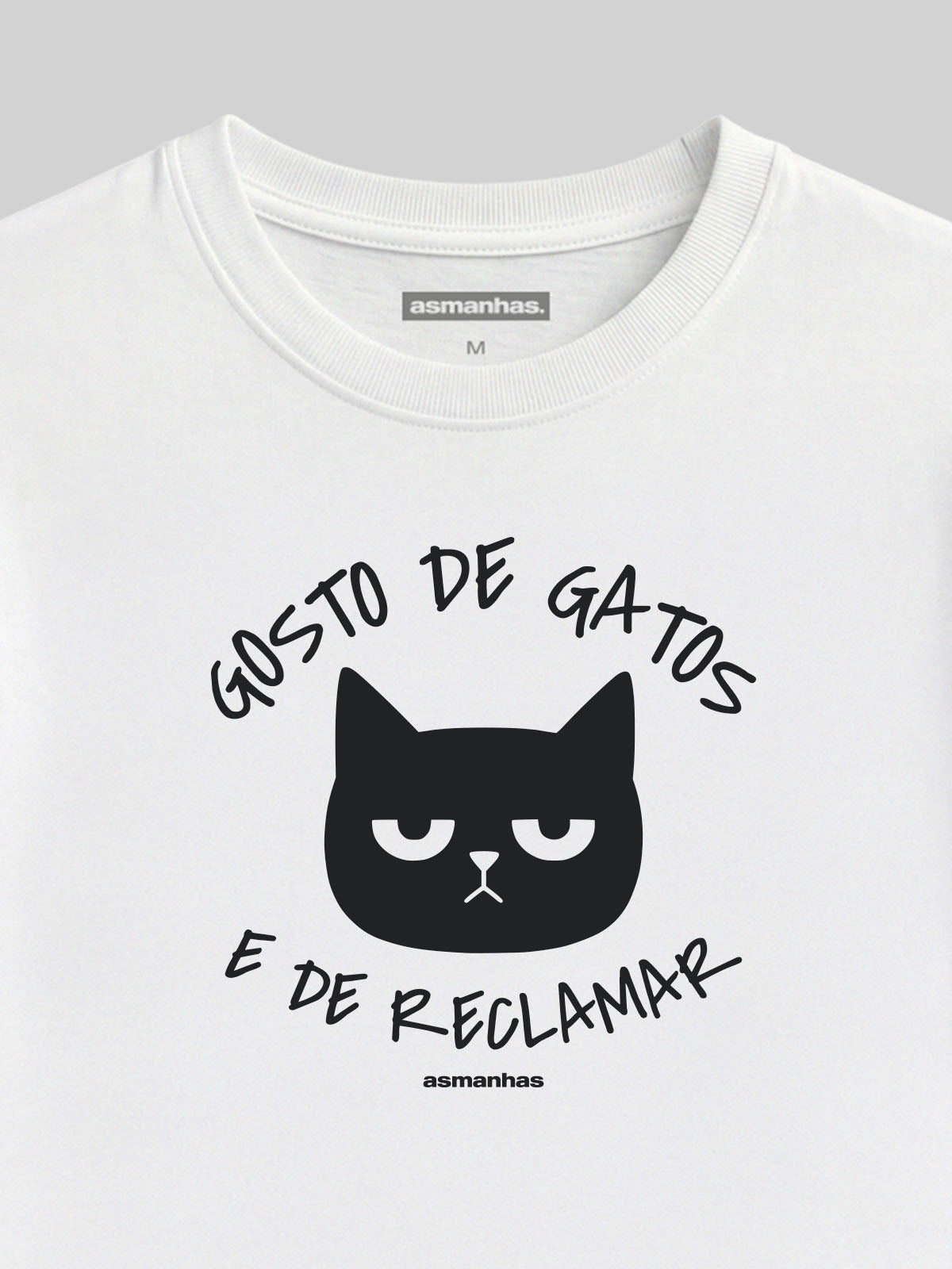 Camiseta Feminina Gosto de Gatos e de Reclamar Asmanhas