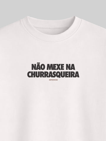 Camiseta Oversized Não Mexe na Churrasqueira Asmanhas