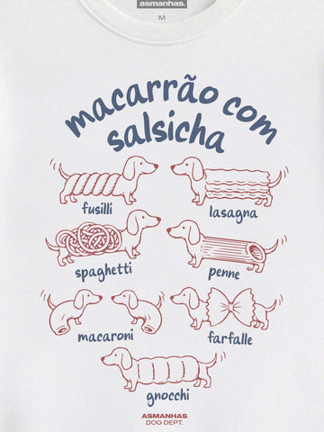 Camiseta Macarrão Com Salsicha Asmanhas
