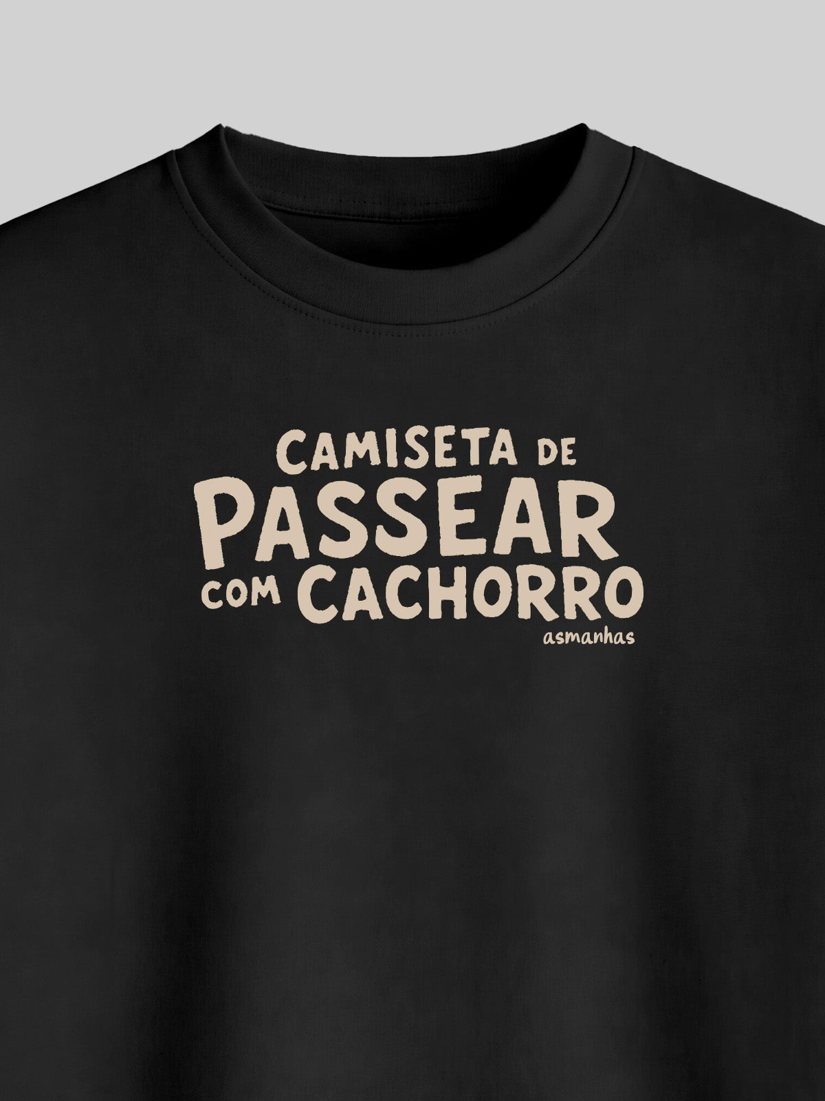 Camiseta Oversized Passear Com Cachorro Asmanhas