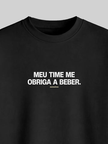 Camiseta Oversized Meu Time Me Obriga Asmanhas