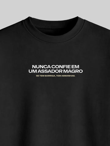 Camiseta Oversized Assador Magro Asmanhas