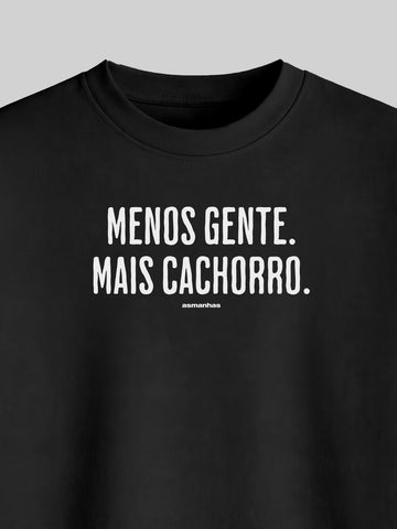 Camiseta Oversized Menos Gente Mais Cachorro Asmanhas