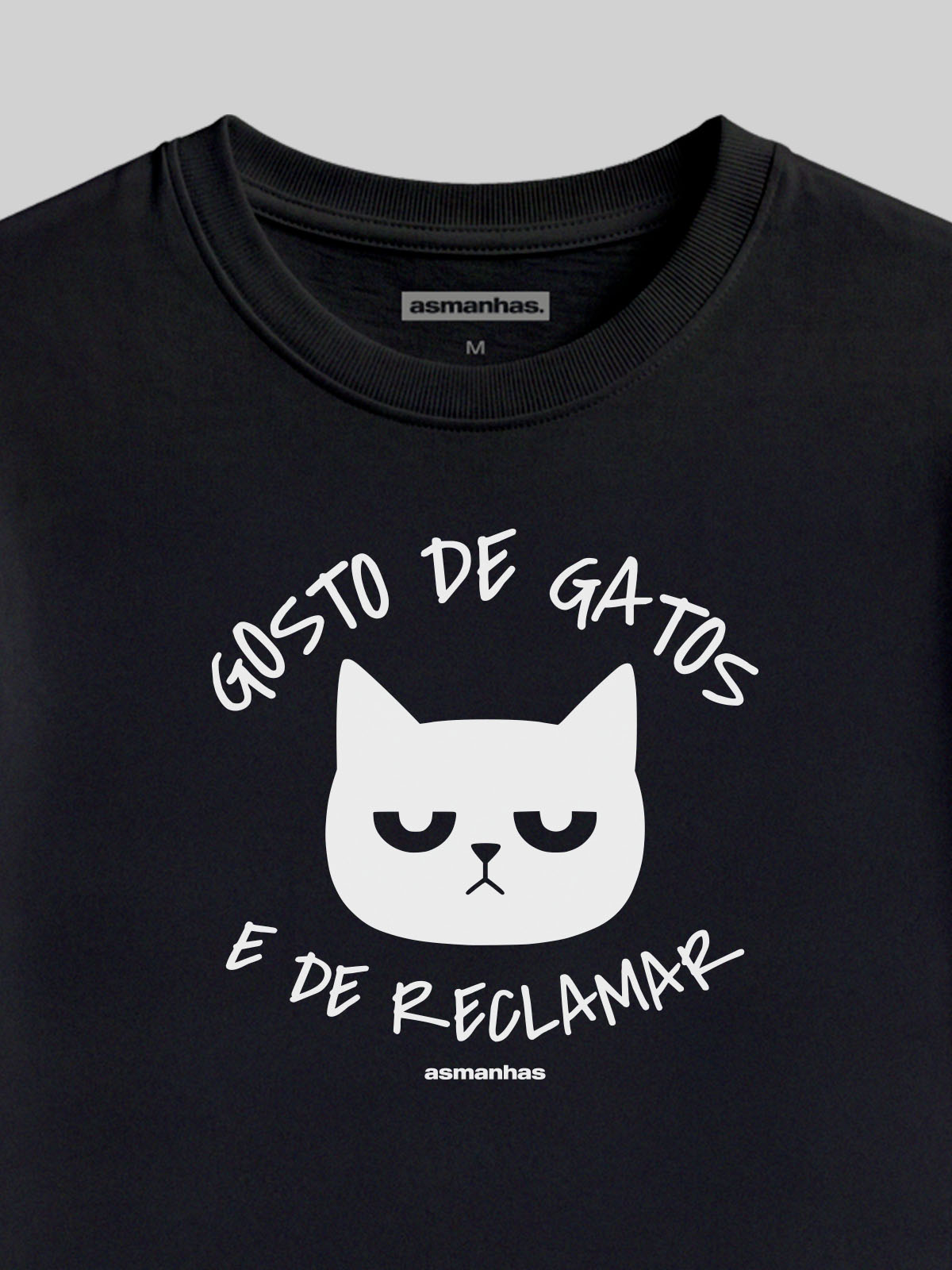 Camiseta Feminina Gosto de Gatos e de Reclamar Asmanhas