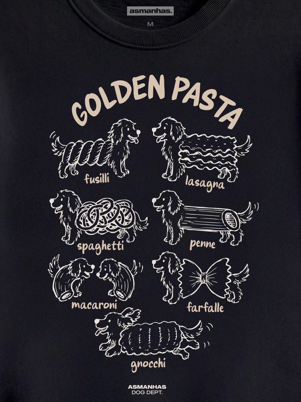 Camiseta Golden Pasta Asmanhas
