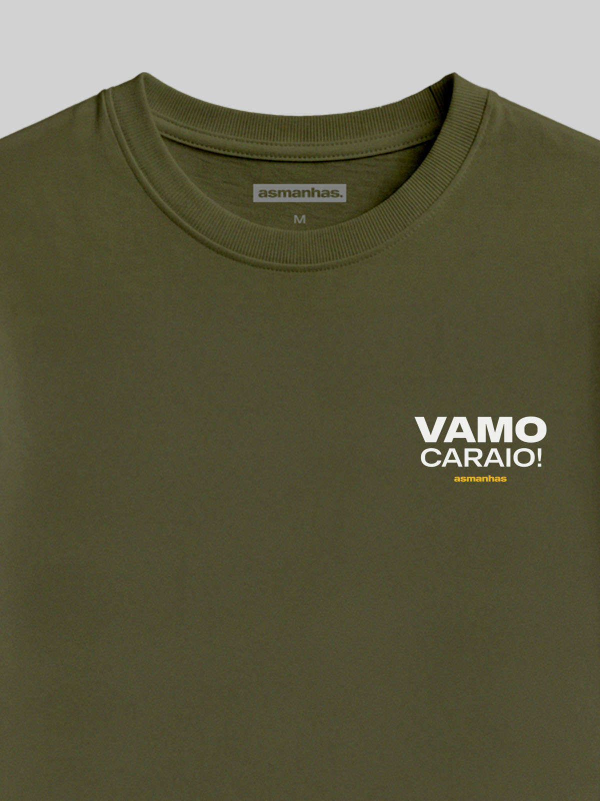 Camiseta Copa  Feminina Vamo Caraio Minimalista Asmanhas