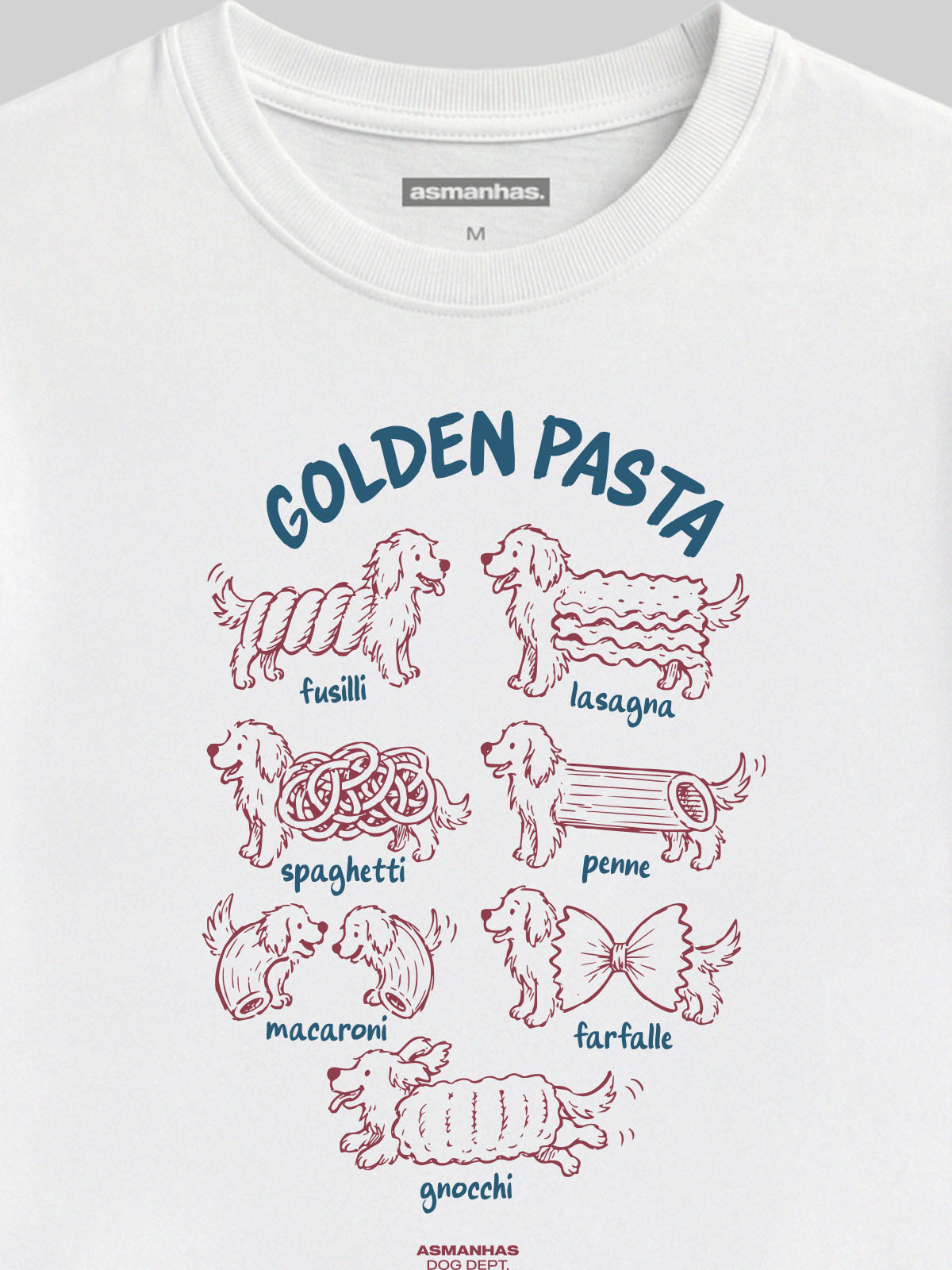 Camiseta Feminina Golden Pasta Asmanhas