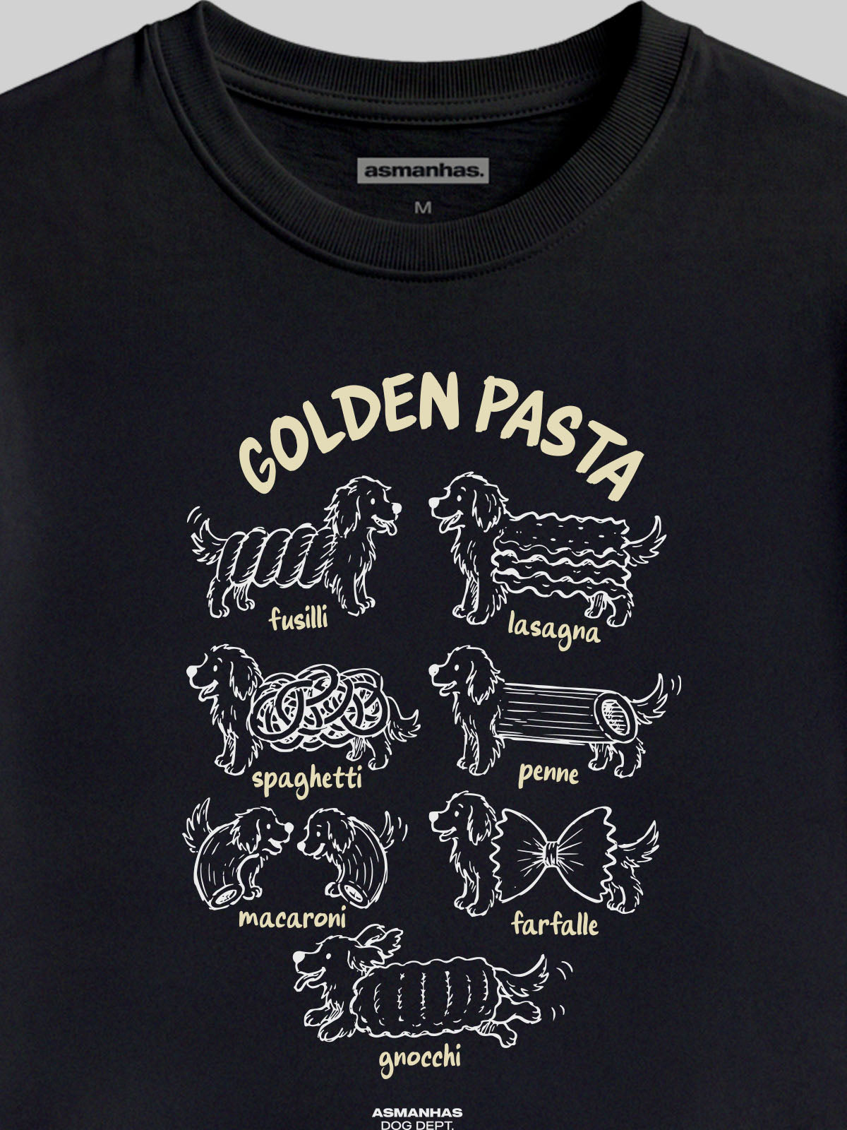 Camiseta Feminina Golden Pasta Asmanhas