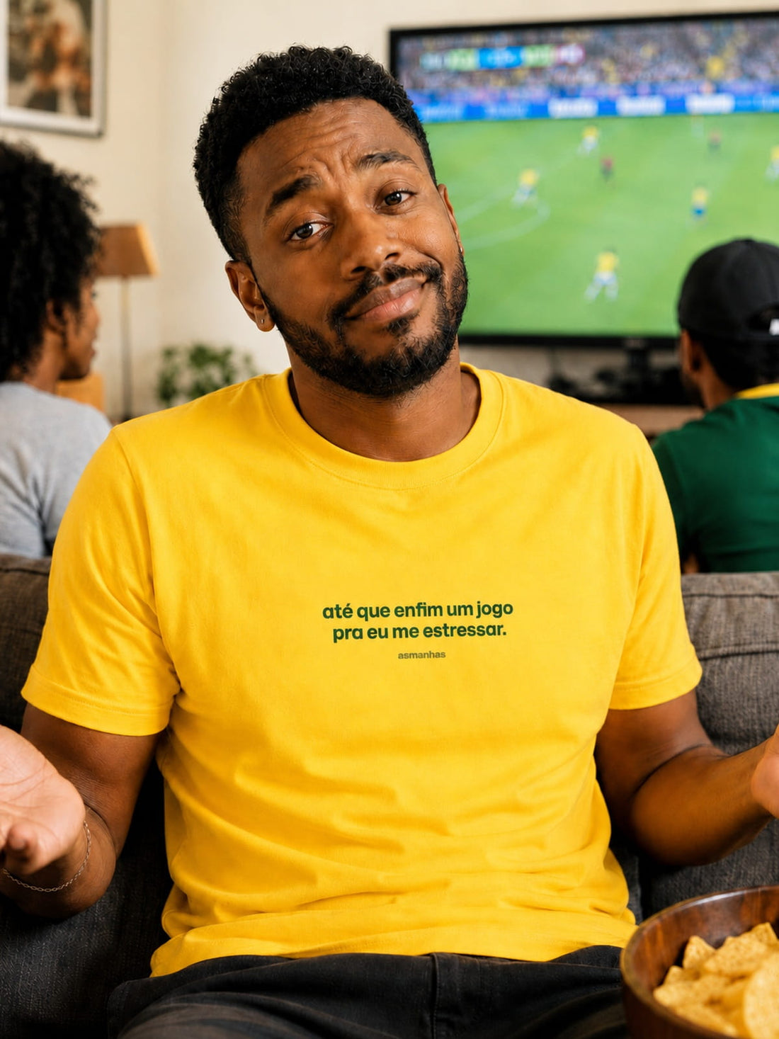 Camiseta Copa Jogo para Eu Me Estressar Asmanhas