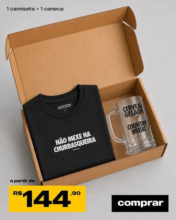 Kit Churras: Camiseta + Copo