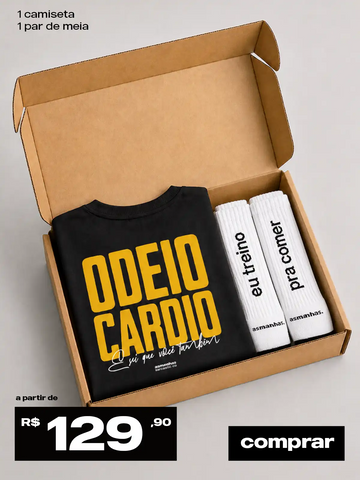 Kit Quase Fitness Club - Camiseta + Meia