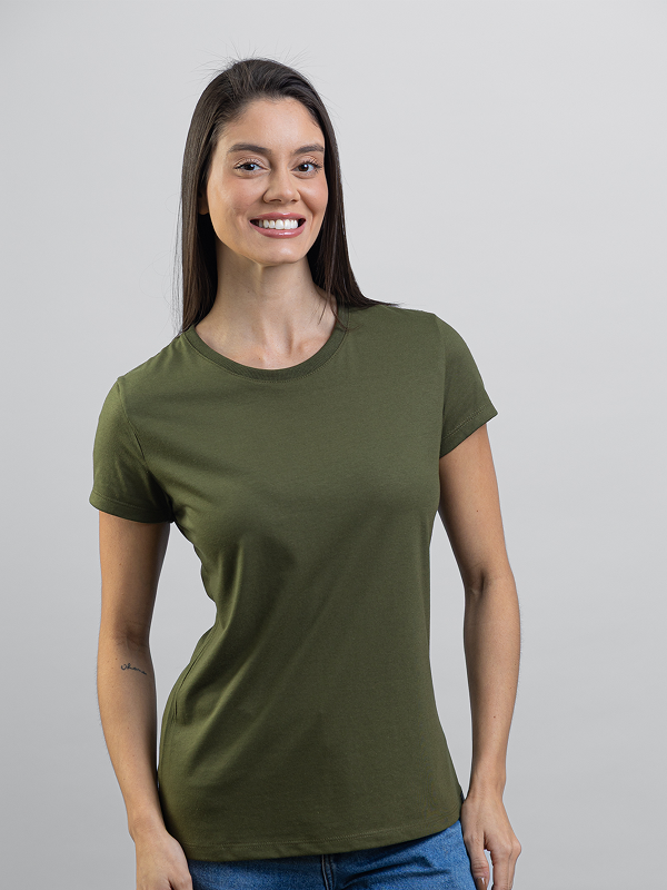 Camiseta Feminina Lisa Básica Asmanhas
