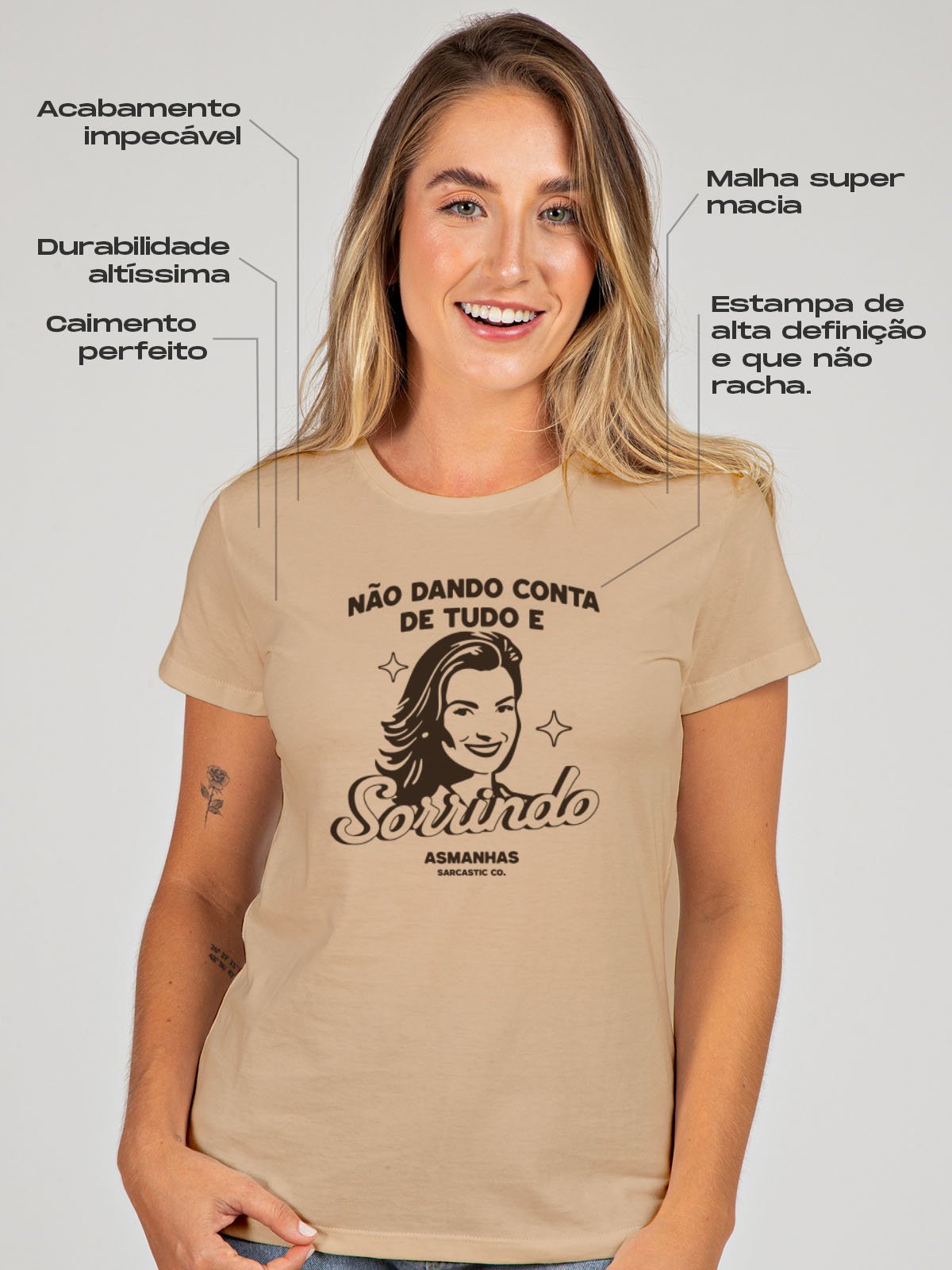 Camiseta Feminina Não Dando Conta Asmanhas 