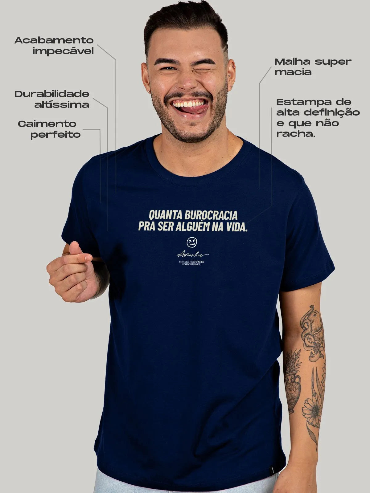 Camiseta Quanta Burocracia Asmanhas