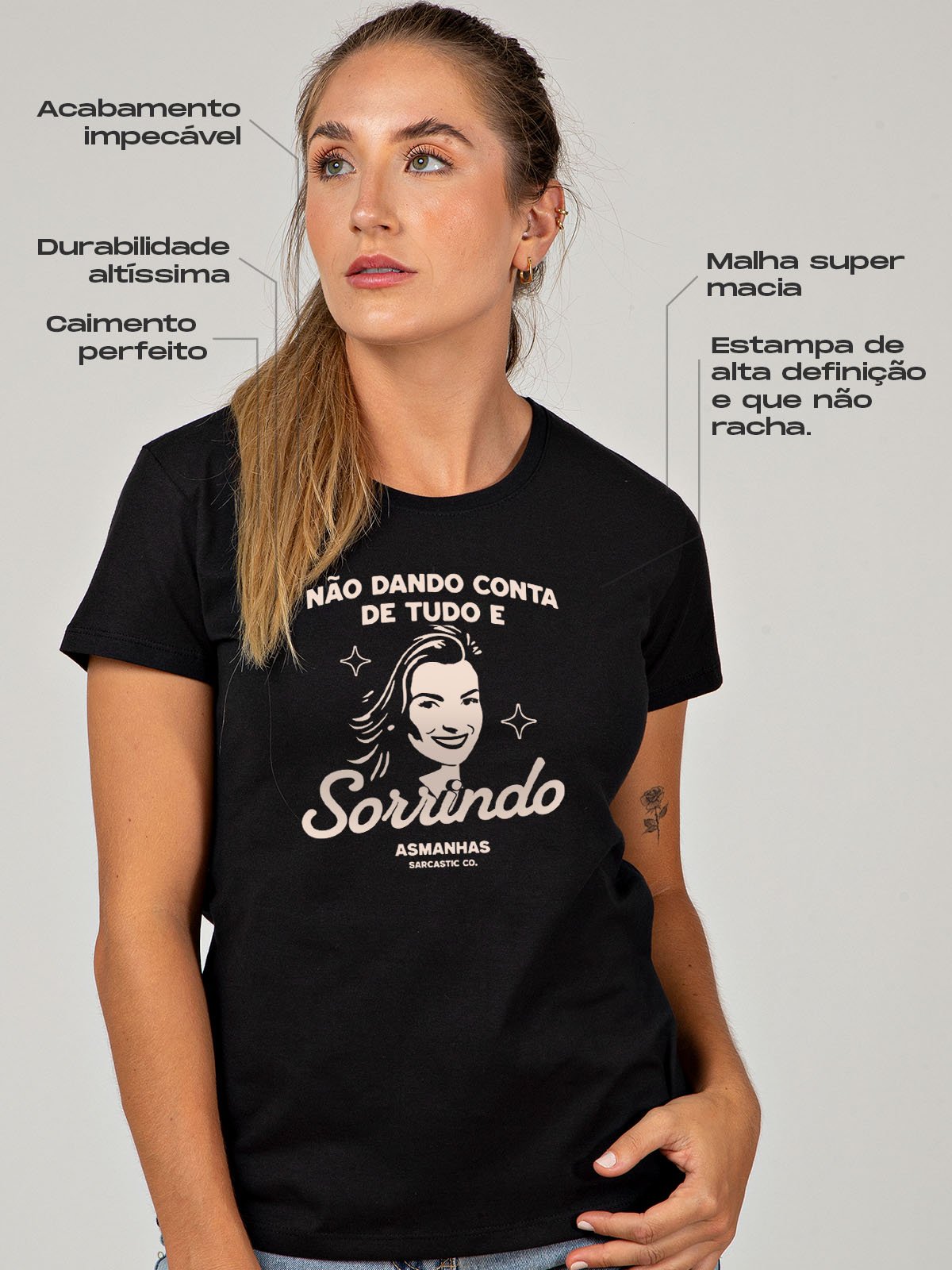 Camiseta Feminina Não Dando Conta Asmanhas 