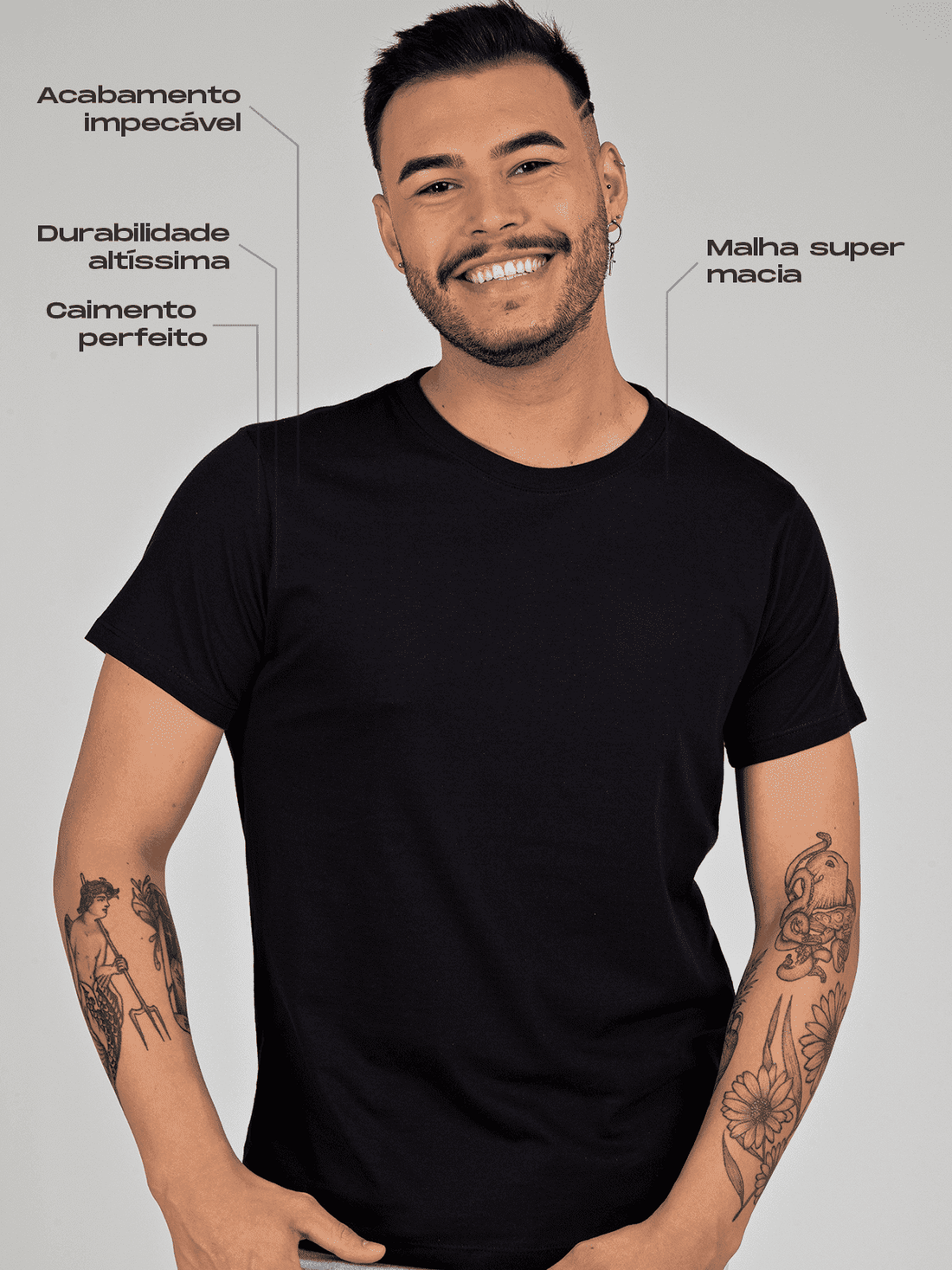 Camiseta Lisa Básica Asmanhas