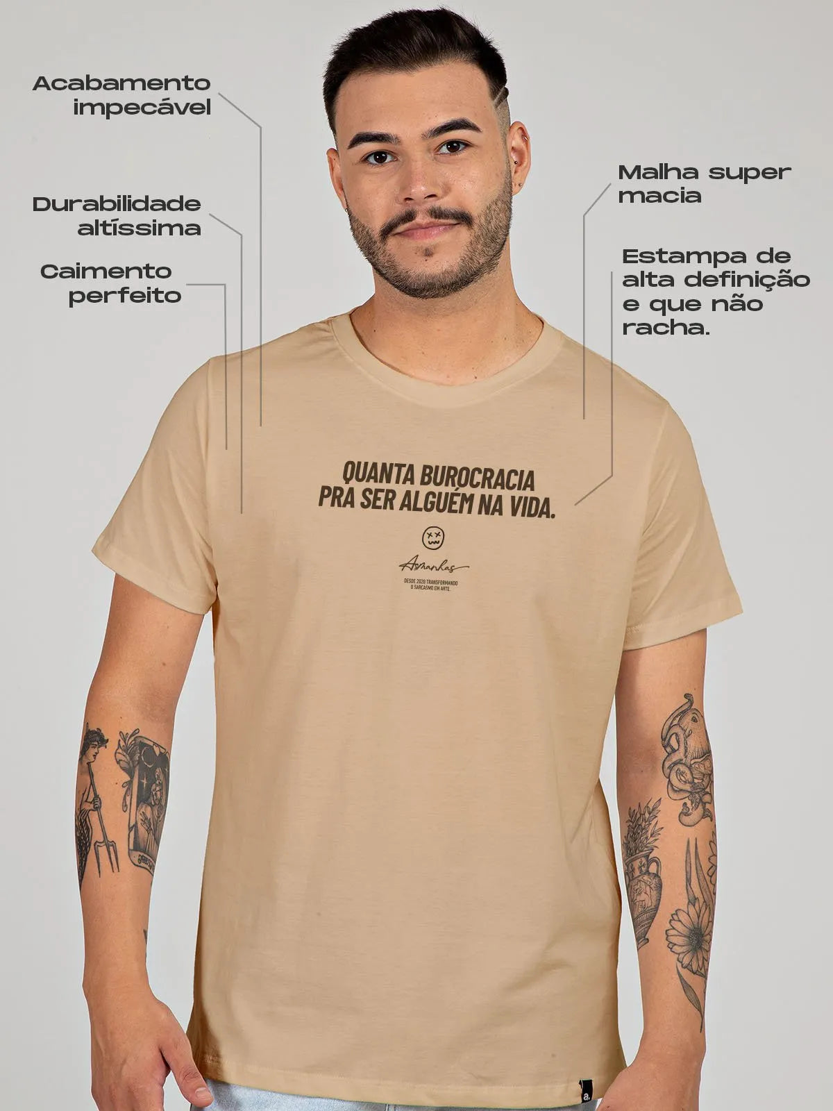 Camiseta Quanta Burocracia Asmanhas