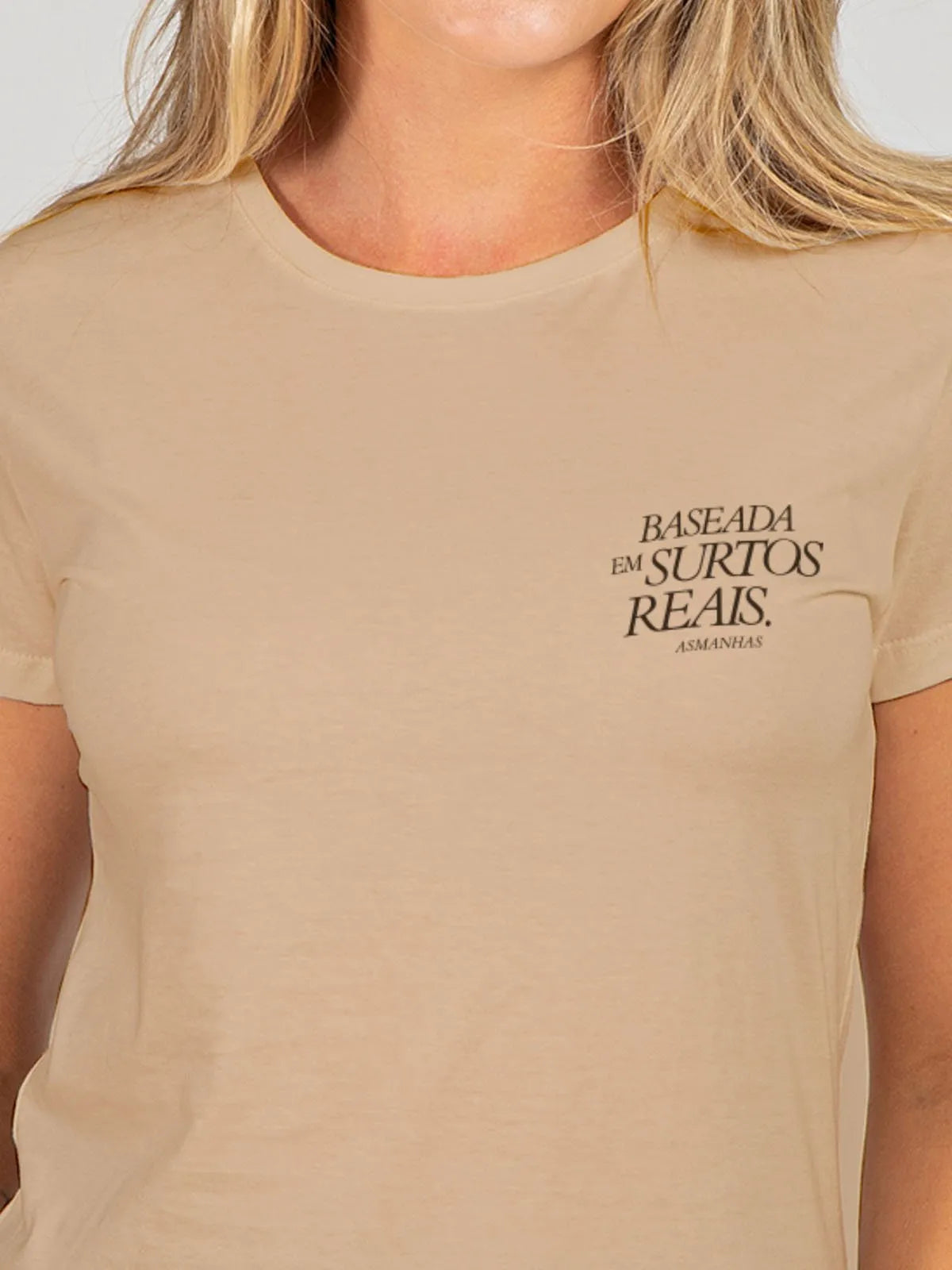 Camiseta Feminina Baseada em Surtos Reais Asmanhas