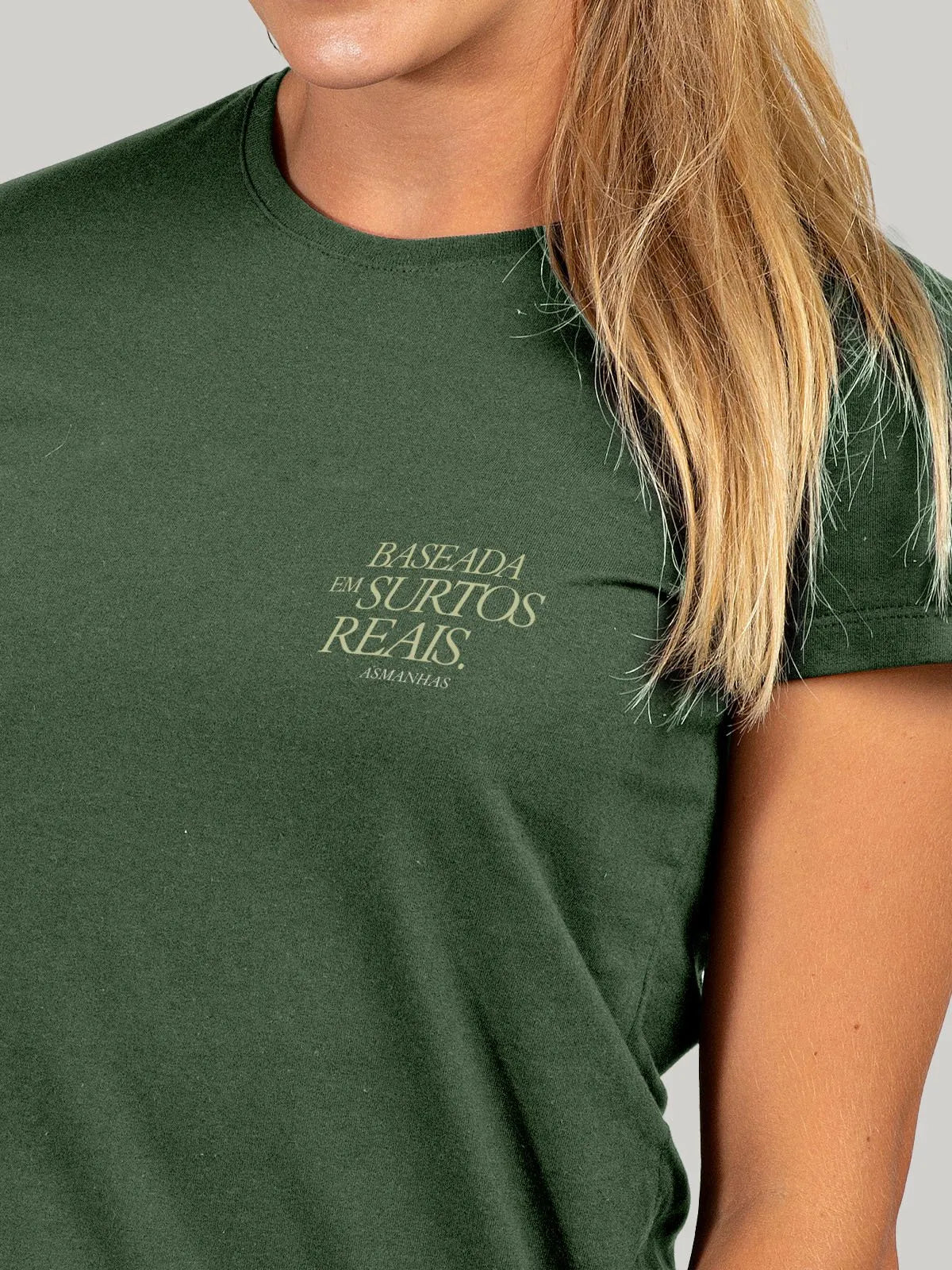 Camiseta Feminina Baseada em Surtos Reais Asmanhas