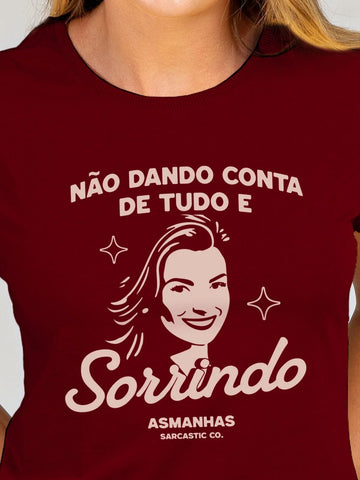 Camiseta Feminina Não Dando Conta Asmanhas 