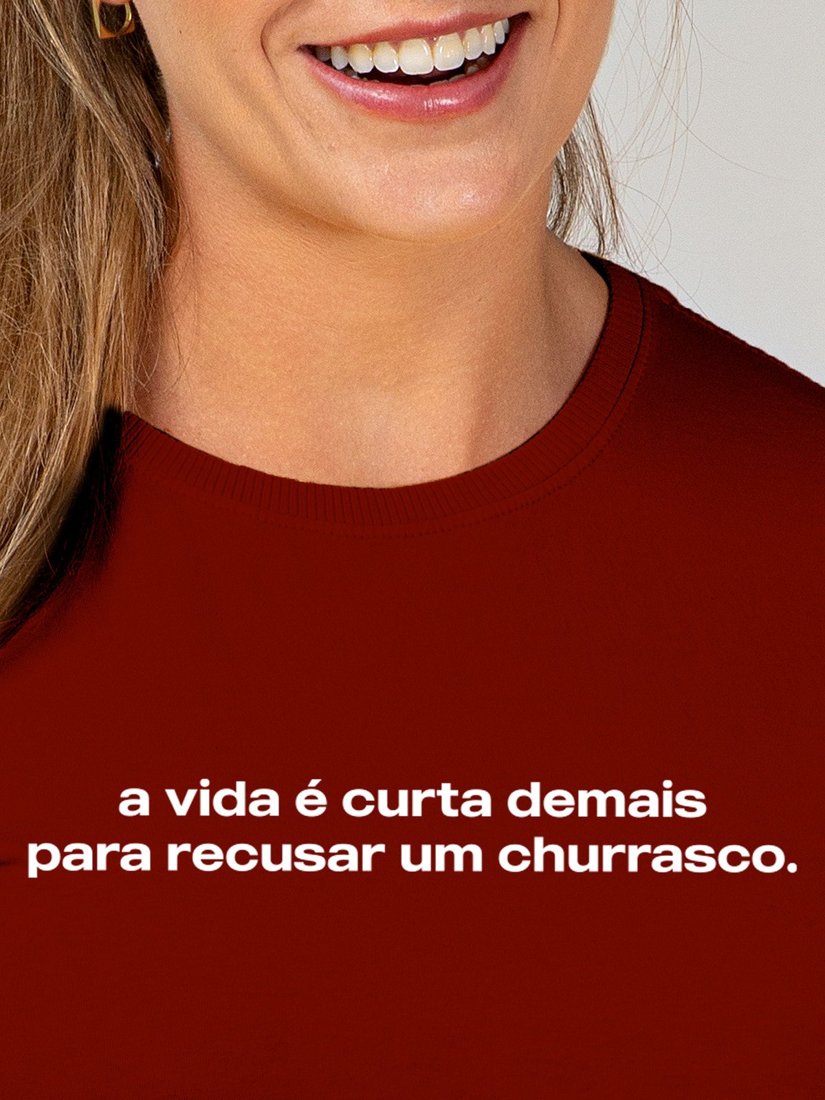Camiseta Feminina Recusar Churrasco Asmanhas