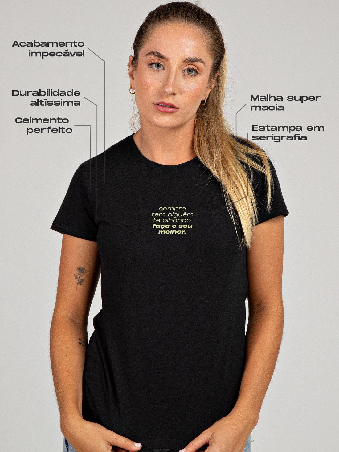 Camiseta Feminina Faça o Seu Melhor Asmanhas