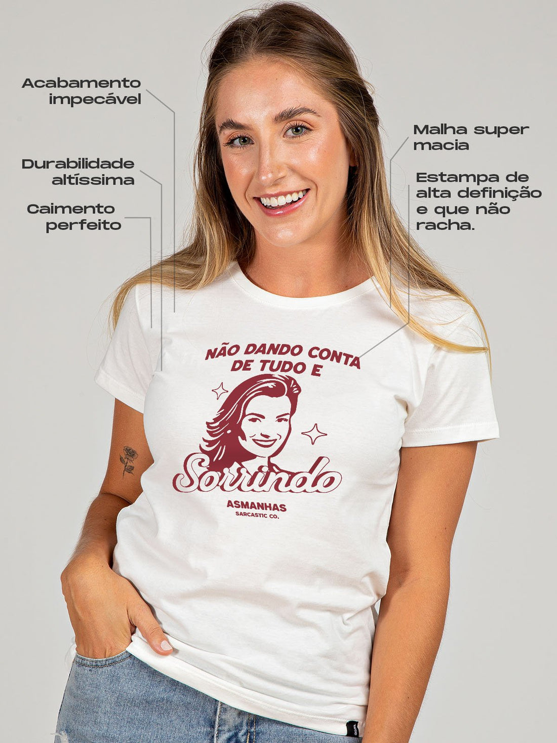 Camiseta Feminina Não Dando Conta Asmanhas 