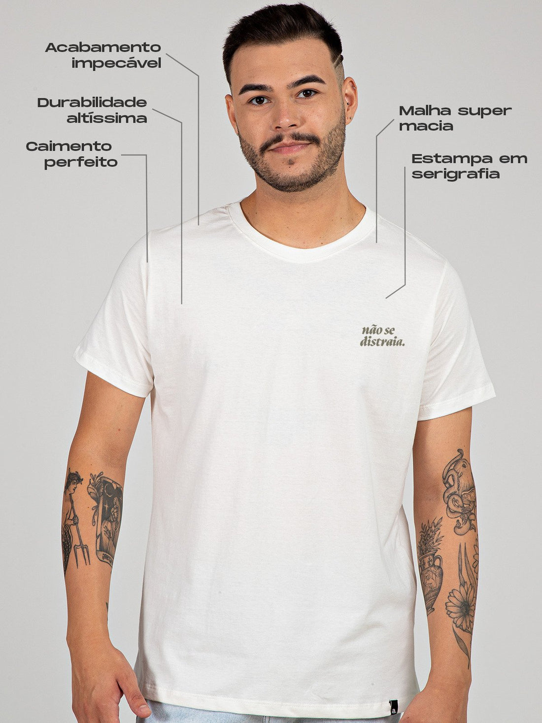 Camiseta Não Se Distraia Asmanhas