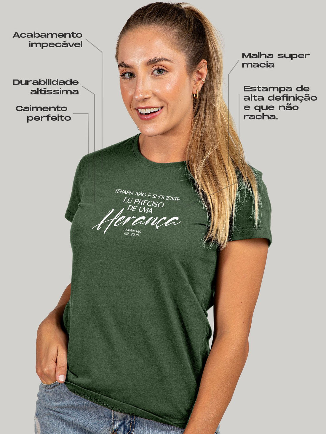 Camiseta Feminina Herança Asmanhas