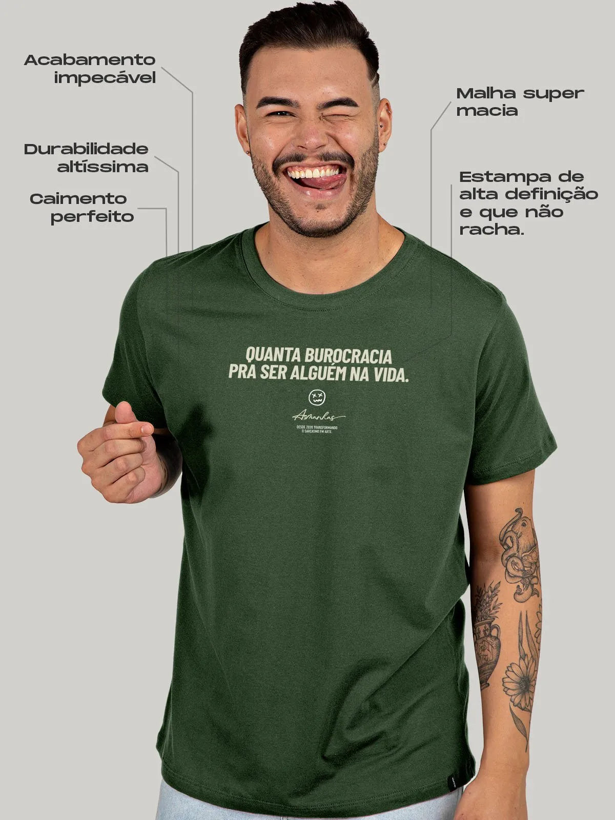 Camiseta Quanta Burocracia Asmanhas