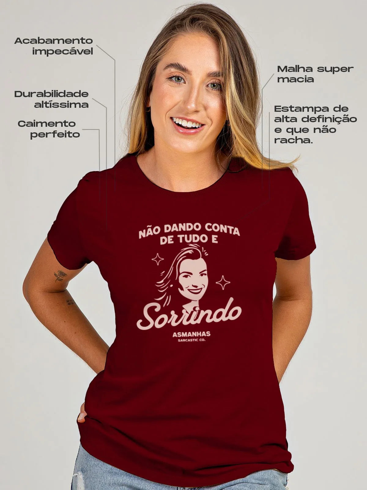 Camiseta Feminina Não Dando Conta Asmanhas 