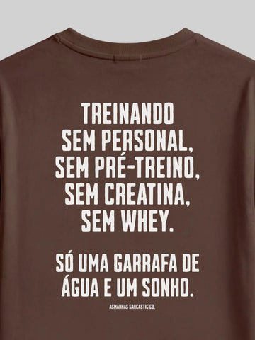 Camiseta Garrafa de Água e um Sonho Asmanhas