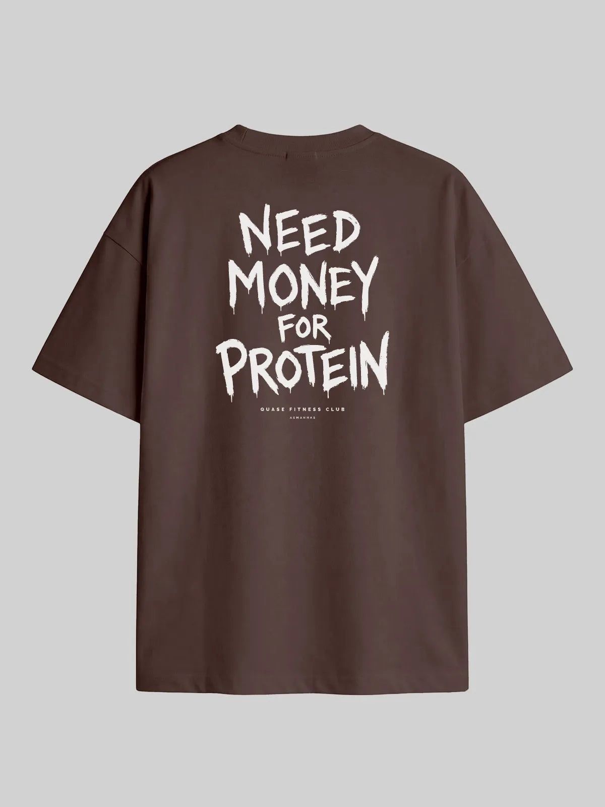 Camiseta Oversized Dinheiro pra Proteína Asmanhas