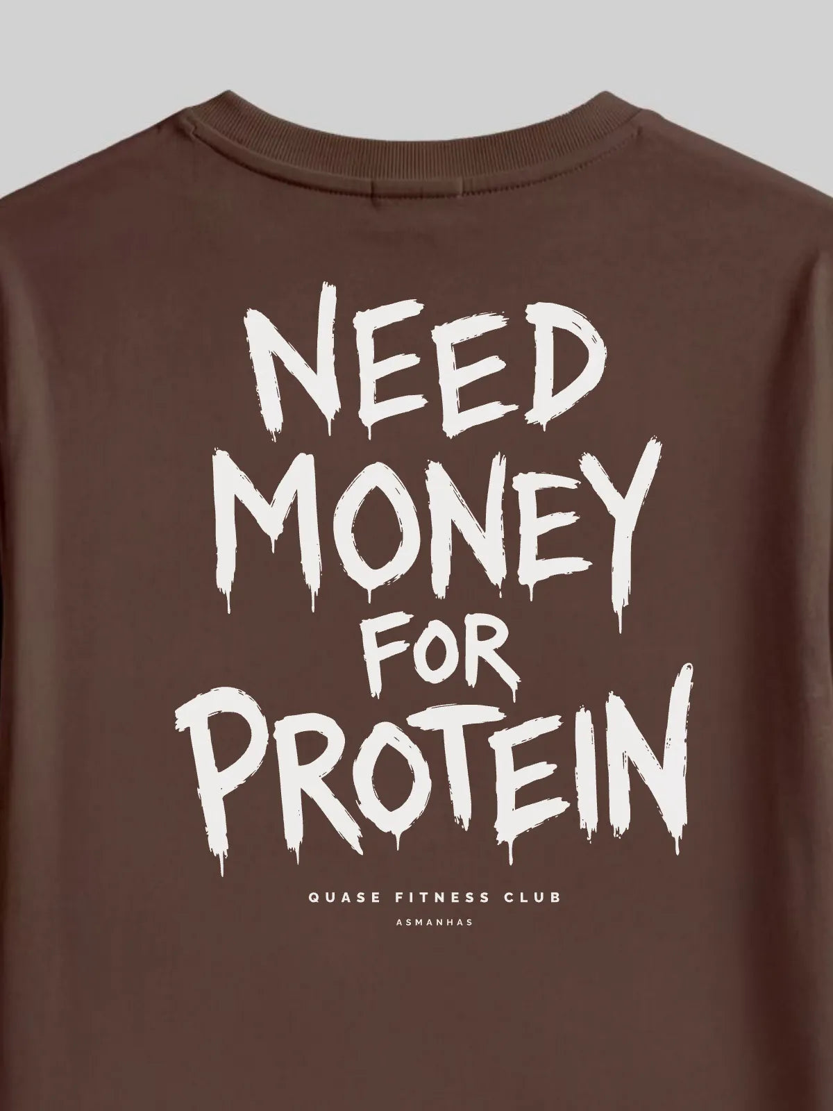 Camiseta Oversized Dinheiro pra Proteína Asmanhas