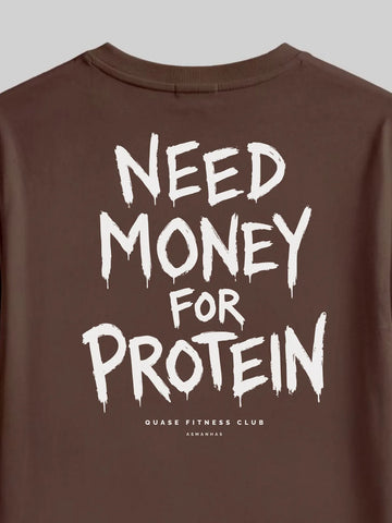 Camiseta Oversized Dinheiro pra Proteína Asmanhas