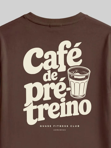Camiseta Oversized Café de Pré-Treino Asmanhas