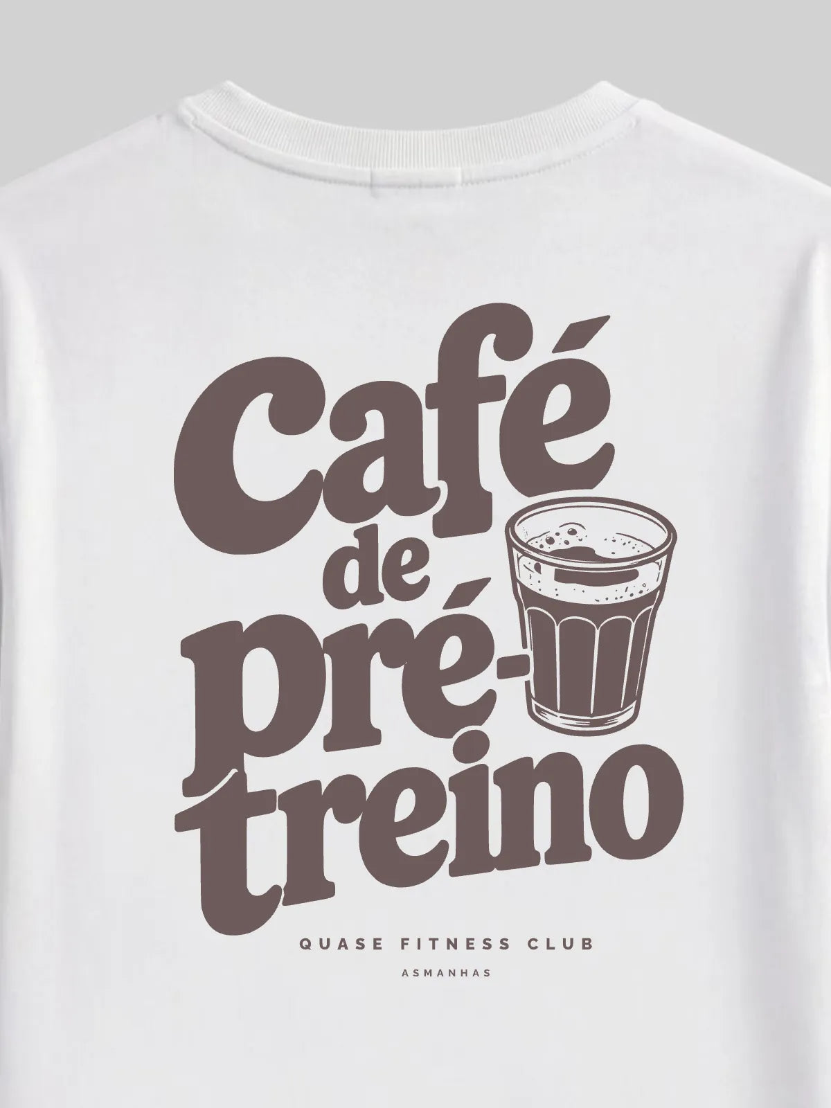 Camiseta Oversized Café de Pré-Treino Asmanhas