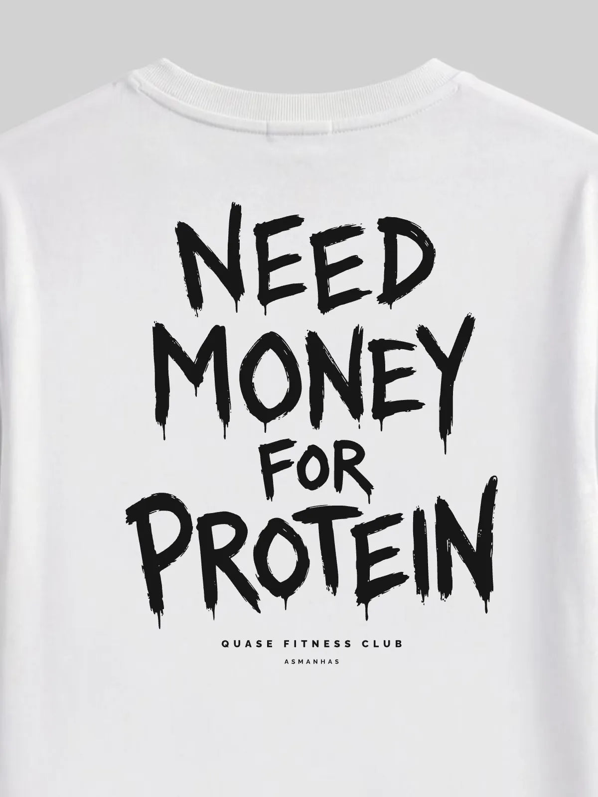Camiseta Oversized Dinheiro pra Proteína Asmanhas